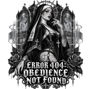 Error 404: Obedience Not Found – CLOISTRA Gothic-Design