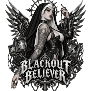 Blackout Believer – CLOISTRA Gothic-Design